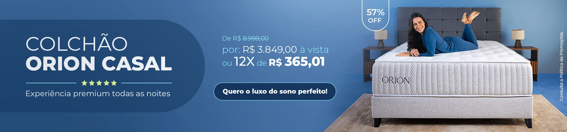 Ortobom Passeio das Aguas Shopping, vendas online em Goiânia.